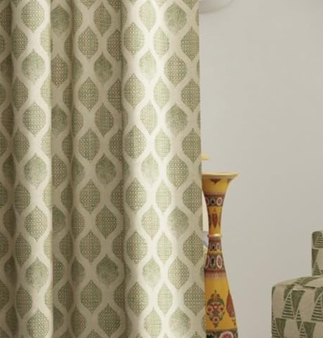 Jacquard Material Andalusian Steps Design Polyester