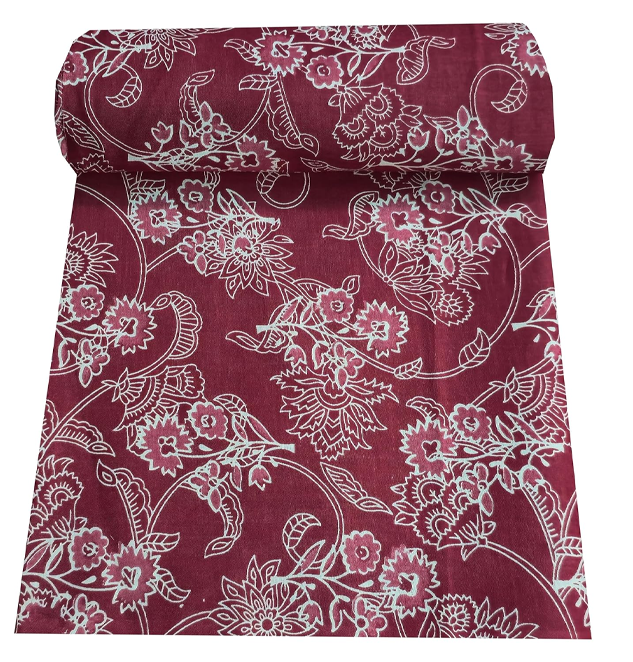 Floral Printed Pure Cotton Unstitched Dress