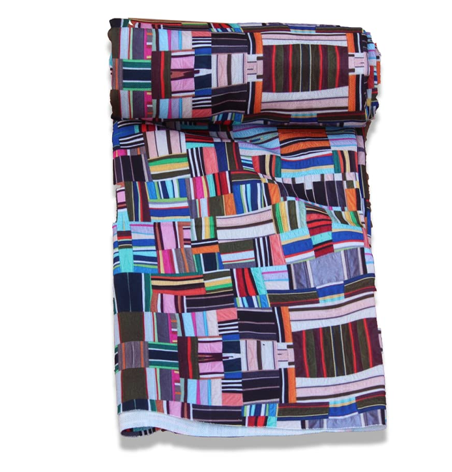 Digital Printed Multicolor Patchwork Poly Canvas Fabric