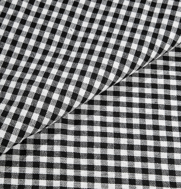 Gingham Check Cotton Fabric Upholstery Curtains Cushion