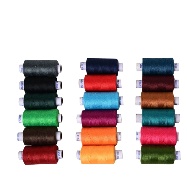 Cotton Threads For Fast Shade Spools For Machine Tailoring
