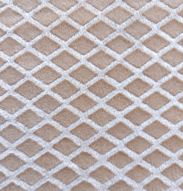 Velvet Solid Embossed Unstitched Sofa Fabric