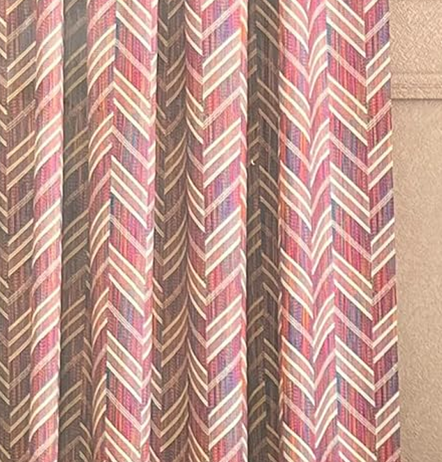 Floral Lattice Design Jacquard Material Polyester-Cotton Fabric