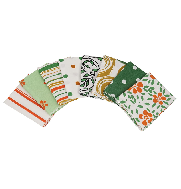 100% Cotton Pre-Cut Quilting Fabric Multicolor