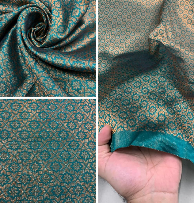 Jacquard Designer Fabric Perfect for Blouse & Kurti