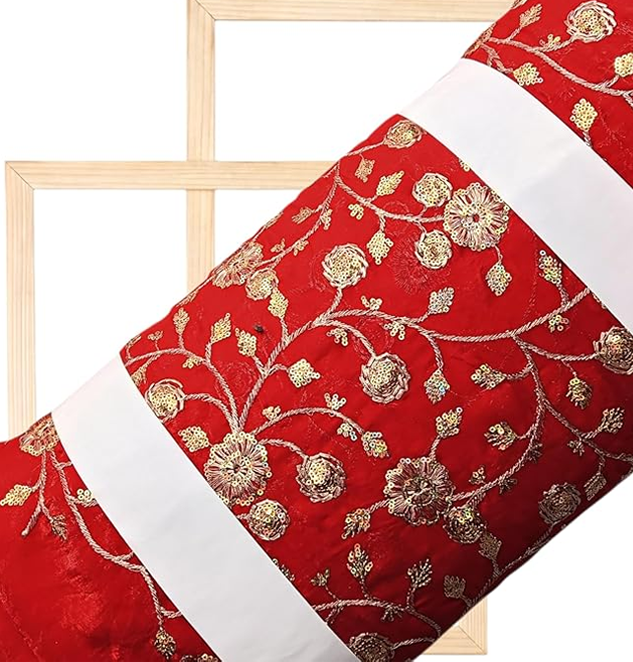Designer Embroidered Dress Fabric