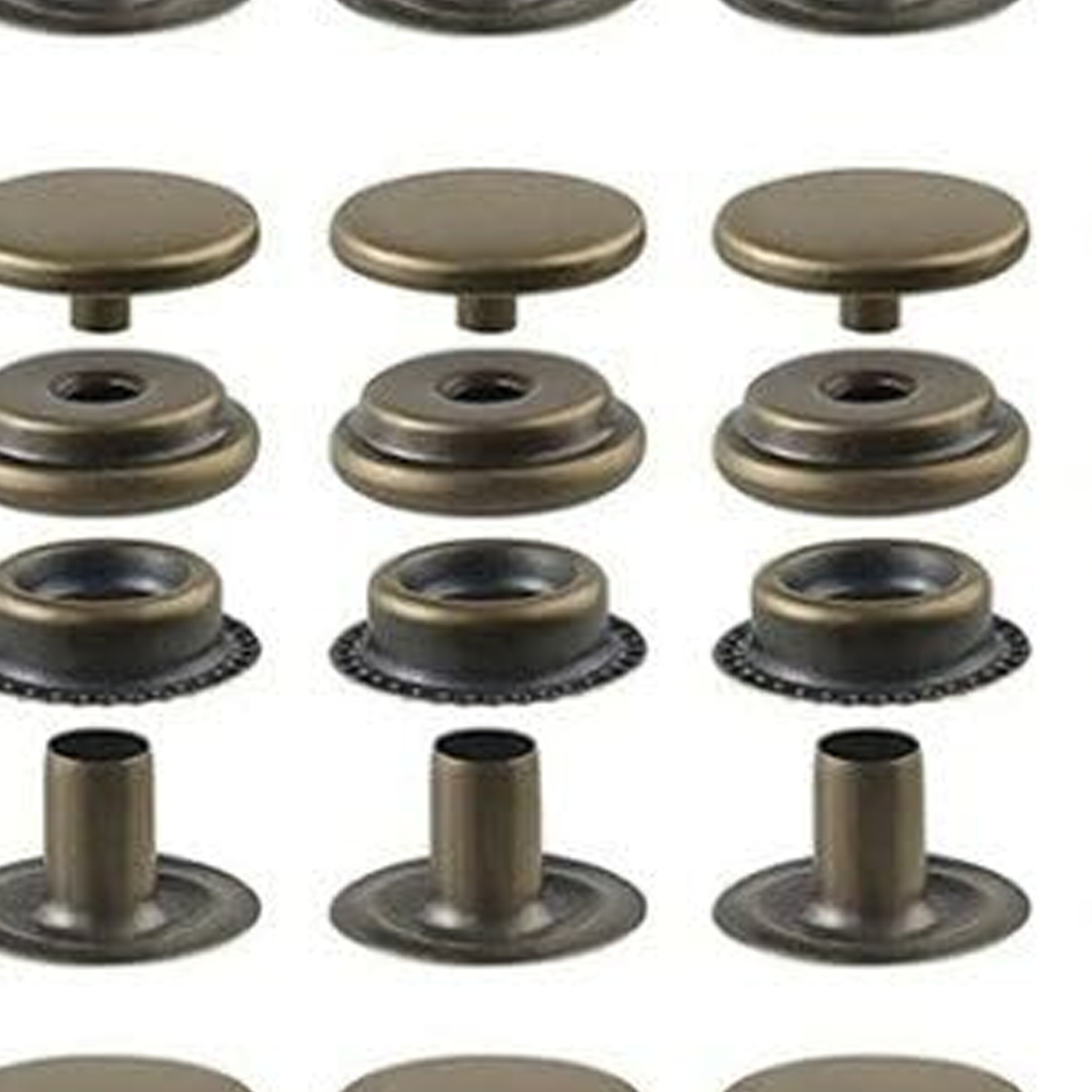 Antique Brass Snap Buttons