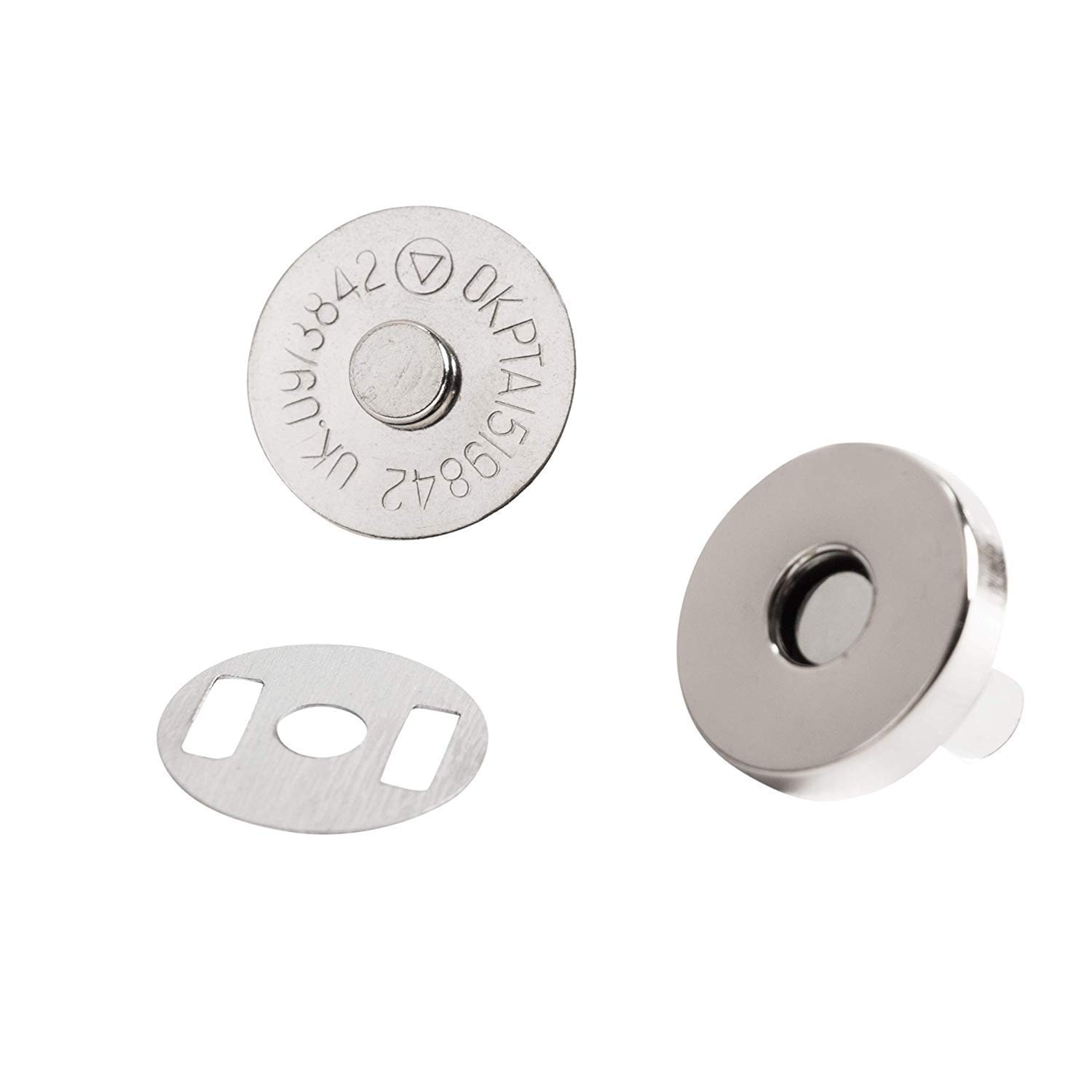 Magnet Button - DIY Works Size 18x18mm Approx-10 Pcs (Pairs)