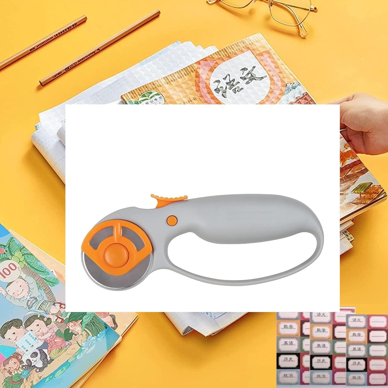 Cutting Mat and Sewing Ruler Classic Loop Rotary Cutter with Handle