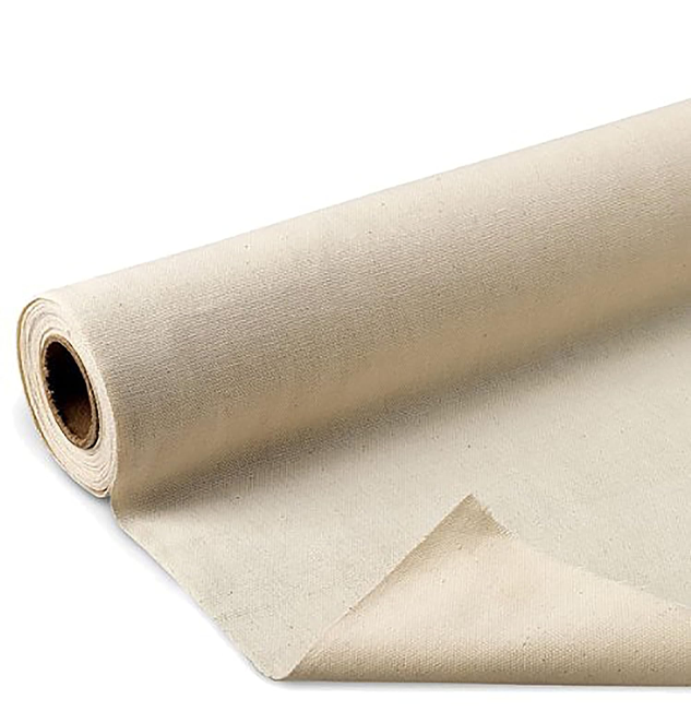Cotton Duck Cloth Fabric Durable, 10 Oz Natural Canvas Material 60