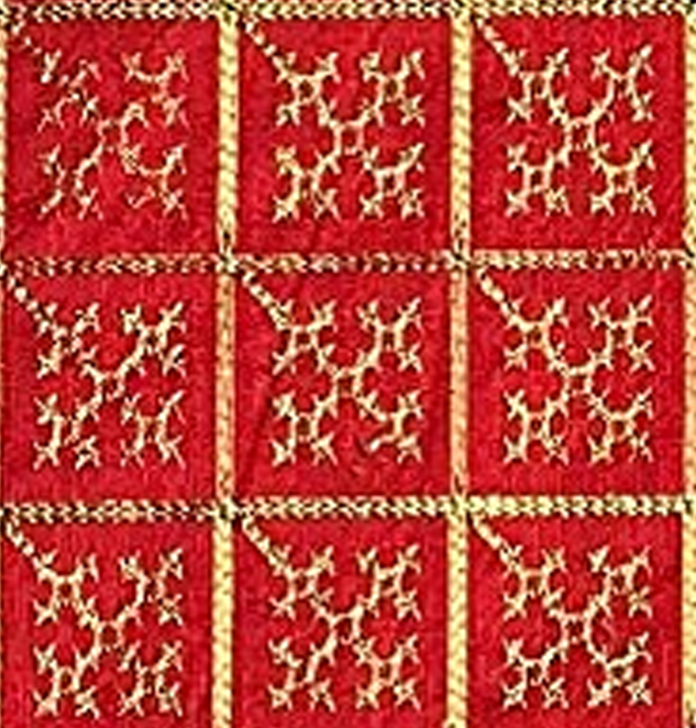 Generic Women's Silk Embroidered Sleeve Unstitched