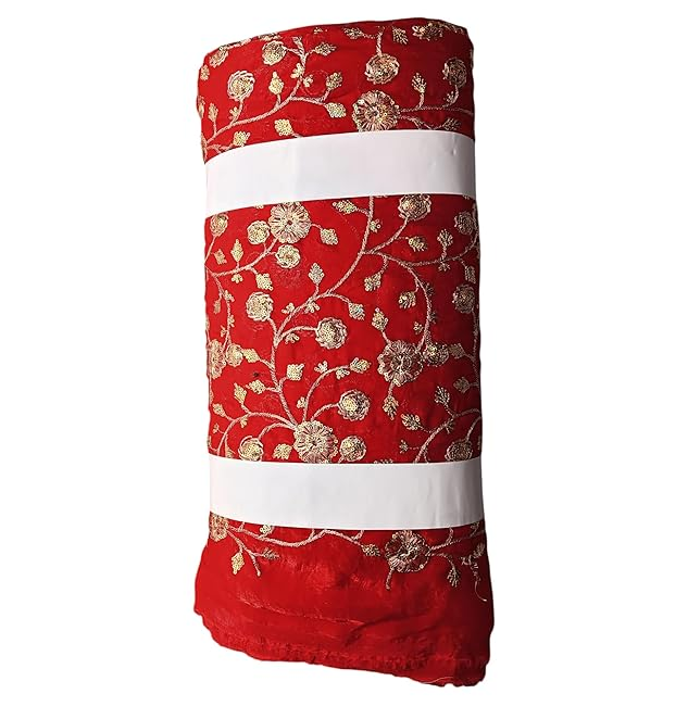 Designer Embroidered Dress Fabric