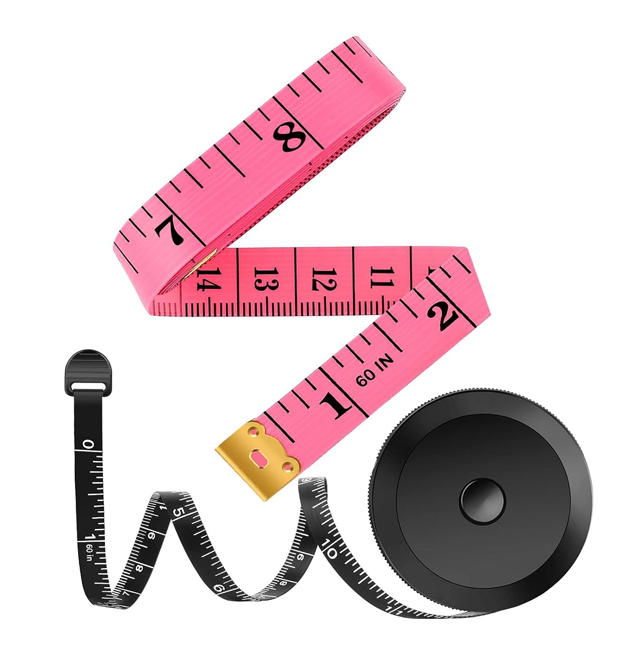 2 Pack Tape Measure Measuring Tape for Body Fabric Sewing