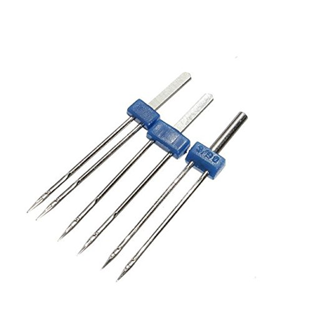 Set of 3 Twin Needles Pins for Sewing Machine
