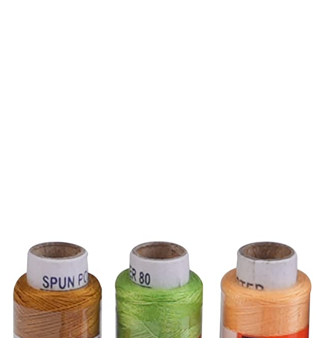 Eastate Poly 2 Polyester Sewing Thread Box (180 Meters Each- Set of 100 Tubes)