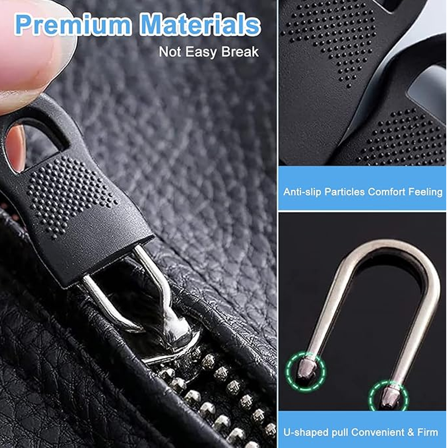 Ergonomic Zipper Puller Tabs