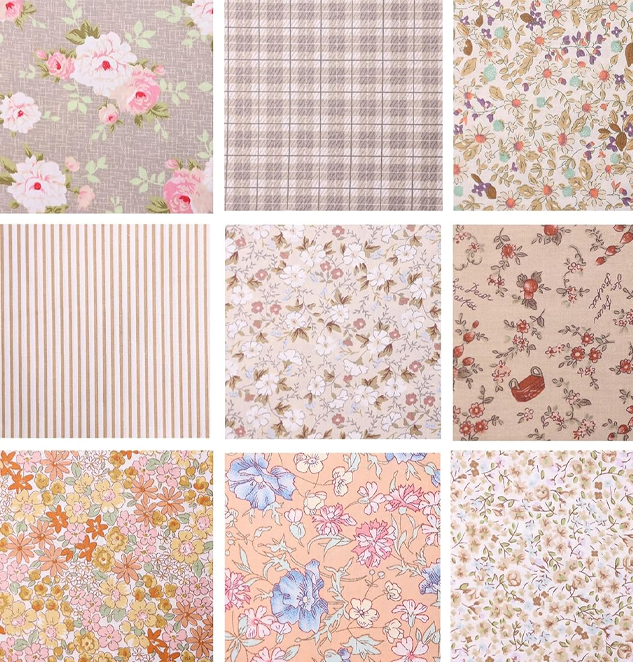 100% Cotton Quilting Fabric Bundles 14pcs  Quilting