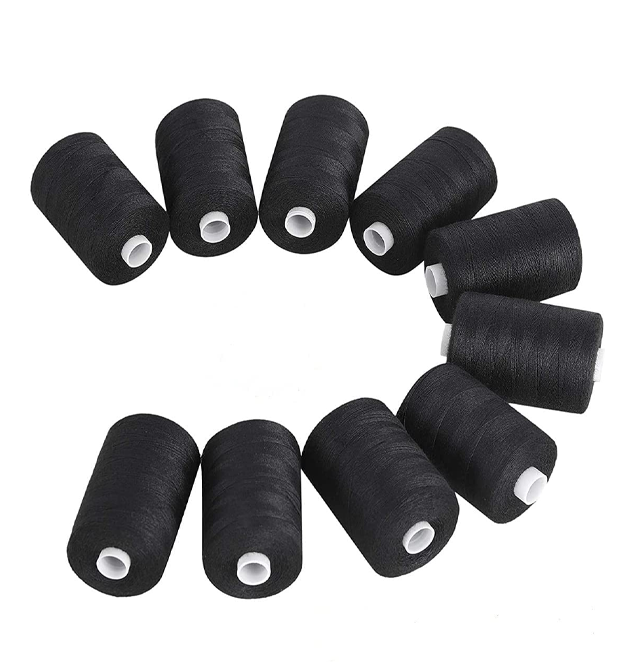 10 Pcs Cotton Polyester Sewing Threads for Tailoring Machine
