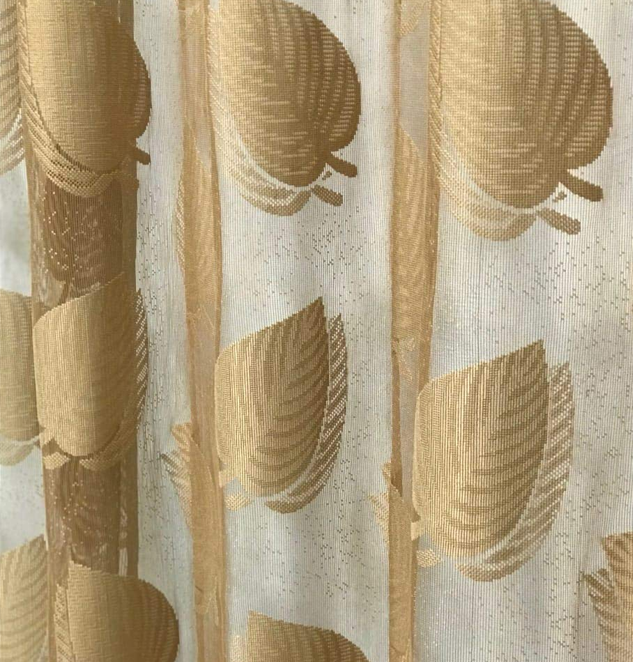 Polyester Heavy Floral Lining Net Tissue Fabric for Curtains