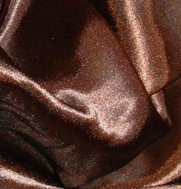 Fabrics Chocolate Silky Satin Solid Dress