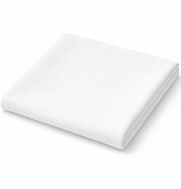 Lea Pure Linen Fabric White