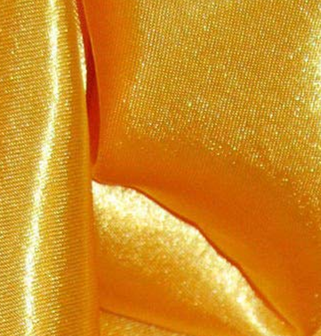 Golden Yellow Silky Satin