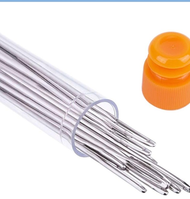 Stainless Steel Yarn Knitting Needles with Threader