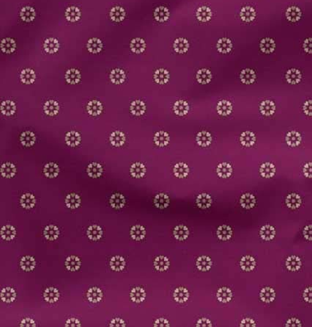 Chiffon Fabric Dot & Heart Print Fabric by 42 Inch Wide
