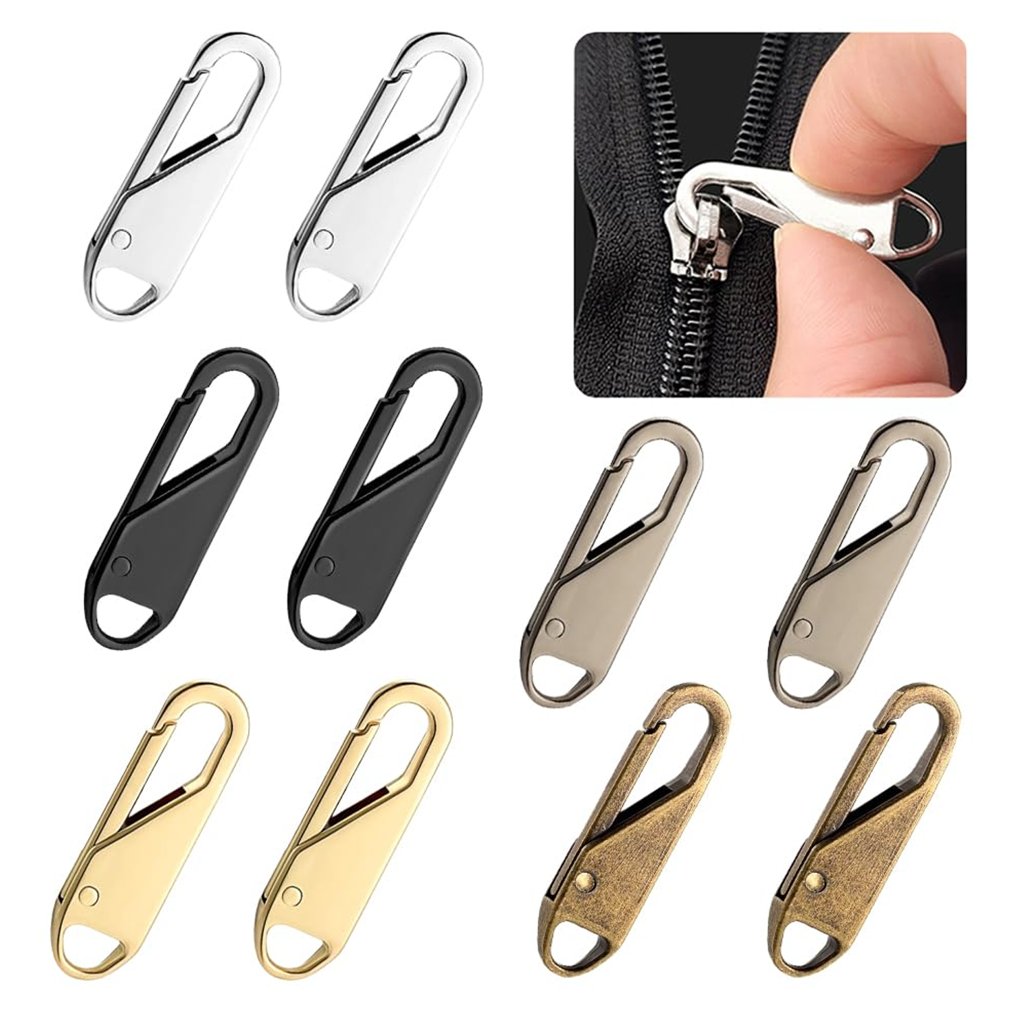 Detachable Zipper Pulls Head