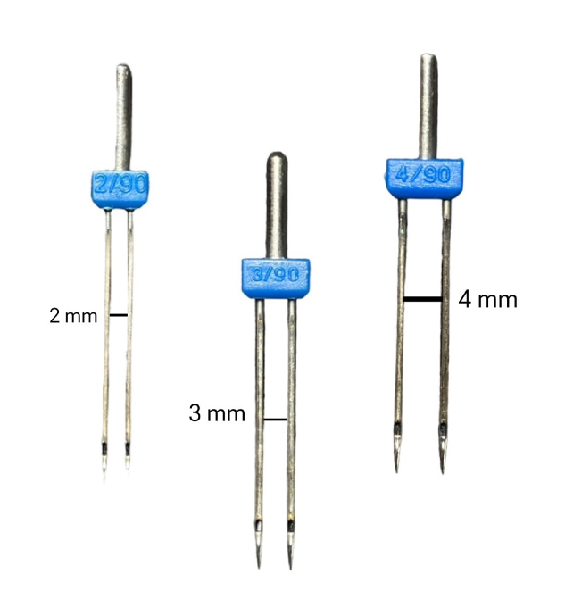 Twin Needles and Pintuck Pressure Foot Combo for Automatic Sewing Machines